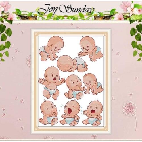 Nine son collecting blessings Counted Cross Stitch 11CT 14CT Cross Stitch Set Wholesale Cross-stitch Kit Embroidery Needlework