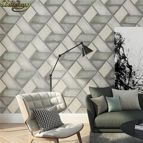Beibehang Modern geometric triangle wallpapers for living room color brick wallpaper bedroom wall paper rolls TV wall background