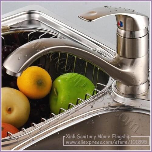 X8516K2 - Luxury Deck Mounted Nickel Brushed Brass Kitchen Faucet