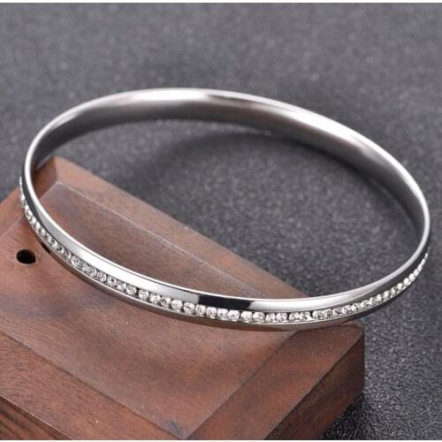 Women Bracelet Clear Crystal Cubic Zirconia Luxury Men Jewelry Party Wedding Accessories Wholesale
