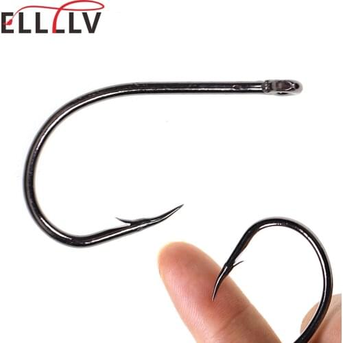 1Pack 3X Faultless Oshaughnessy Fishing Hook Barbed Fish Hooks for Freshwater Saltwater Fishing Barbed Hook