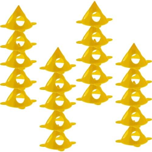 10/20pcs/Set Woodworking Accessories Wood work Tools Painters Pyramid Stands Paint Tool Triangle Paint Pads Feet Yellow