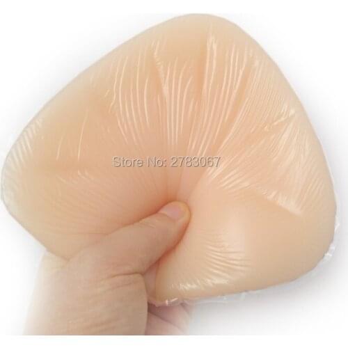 300g Adheres securely to the body triangle breast cancer Silicone Breast Forms Prosthesis Mastectomy