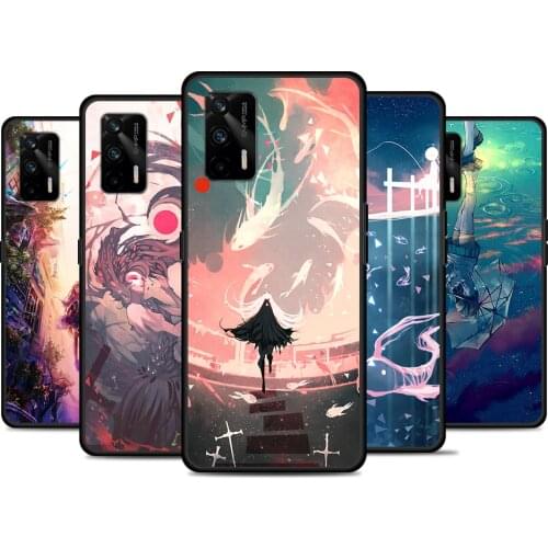 Anime Animation art For Realme 8 GT Neo Flash Edition Explorer Master Q3 Pro Narzo30 C21 C20 C11 C20A C21Y Phone Case