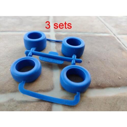 3Sets Ruize Mini Four-wheel Drive Car Small Diameter Unequal Width Tires