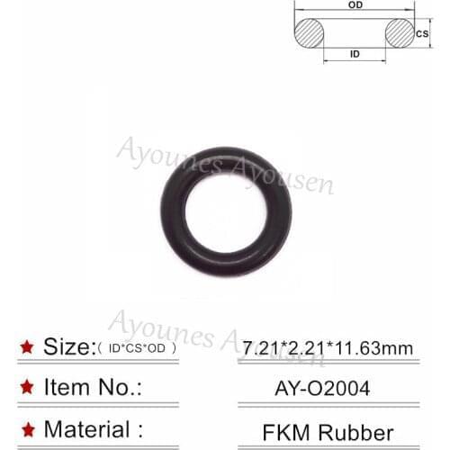 Free shipping 800pieces 7.21*2.21mm fuel injector orings seals for Honda Engine fuel injector replacement parts (AY-O2004)
