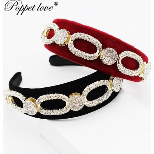 Boutique Hairband Plaid Popular flannel Headband Women Girls Hair Head Hoop Band Accessories For Girls Hairband Headdress