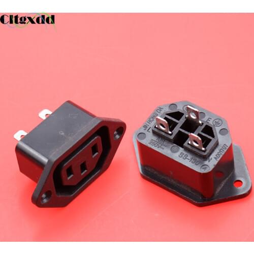 Cltgxdd 10A 250V 3 pin New hot selling IEC 320 C13 female industrial power socket connector for PDU , full copper SS-130A