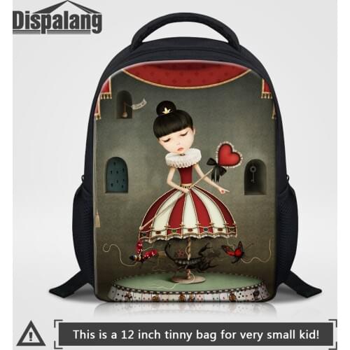 Dispalang Baby Girls Mini Backpack For School Cartoon Princess Printed Mochila Escolar Feminina Kids Toddler Doll Bagpack Rugzak