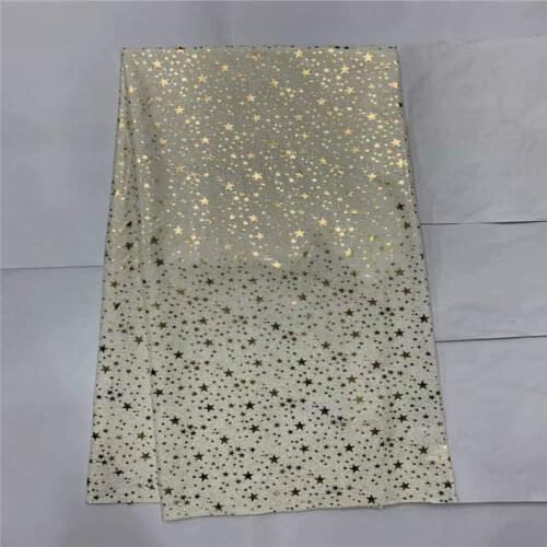 New Design High Quality Swiss Cotton Printing Metallic Fabric 5 Yards For Ladies Wedding Dress! LXF9231