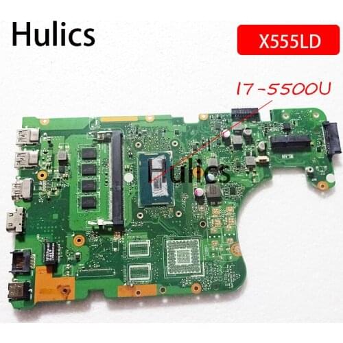Hulics Original X555LD Laptop motherboard for ASUS X555LD X555LDB X555LA X555LB X555L X555 SR23W I7-5500U CPU