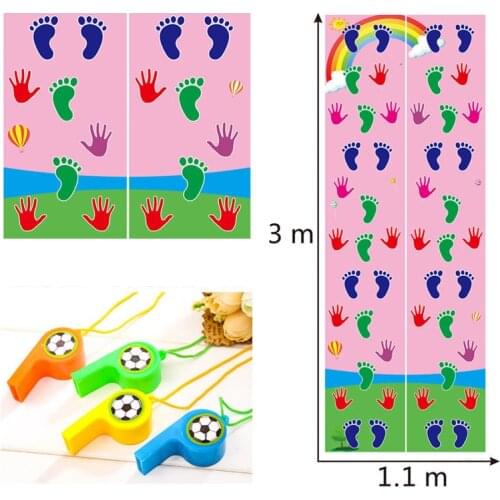 Hand and Feet Game Kids Jumping Carpet Mat Children Jump Lattice Pad Family Kindergarten Indoor Outdoor Team Toys