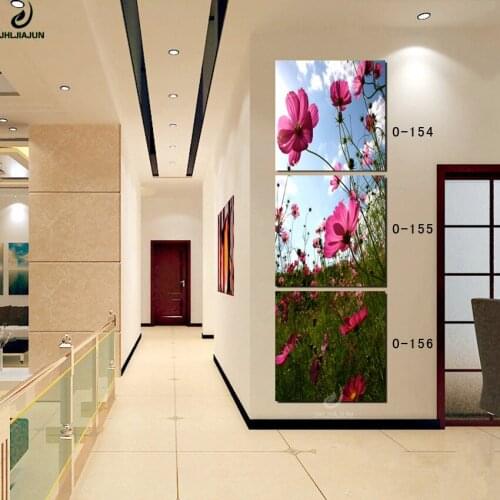 Paintings Triptych Flowers Plants Gesang Hua Picture In The Kitchen Modular Paintings On The Wall With A Frame Print On Canvas