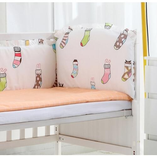 6/7PCS Baby Crib Sheets Pillowcase Cotton Bedding Set juego de cama Duvet Cover