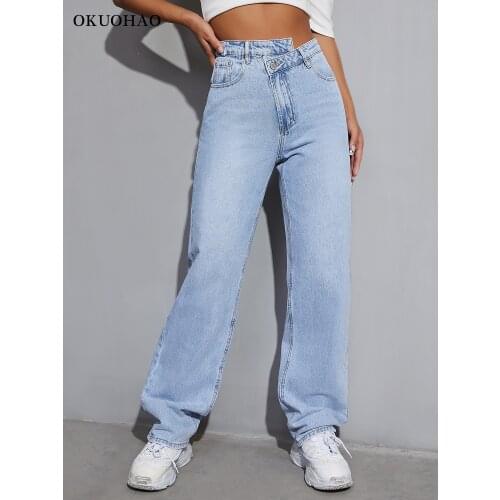 Okuohao Women's Loose Jeans