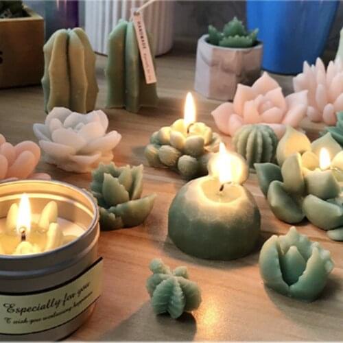 Succulent Plant Silicone Mold Candle Mold Home Decoration Car Decoration Aromatherapy Plaster Mold
