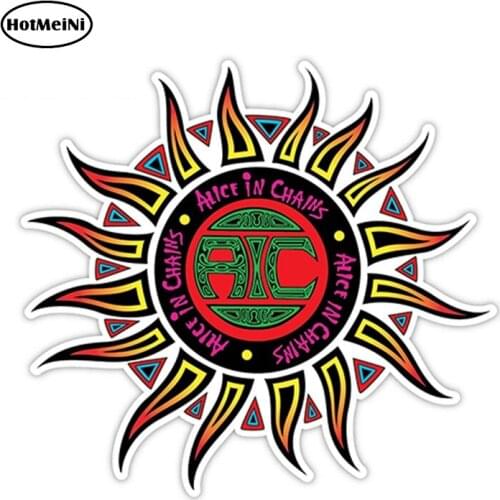 HotMeiNi 12cm x 12cm ALICE IN CHAINS Sticker Decal Heavy Metal Vinyl Bumper Waterproof Car Styling Sticker Decoration