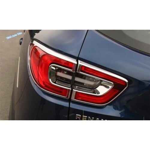 Lapetus For Renault Kadjar 2016 2017 2018 ABS Auto Styling Rear Tail Light Rear Lamp Frame Protector Decoration Cover Trim 4 Pcs
