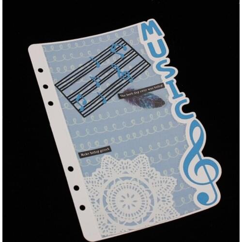 ZFPARTY Music Planner Metal Cutting Dies Stencils for DIY Scrapbooking Decorative Embossing DIY Paper Cards