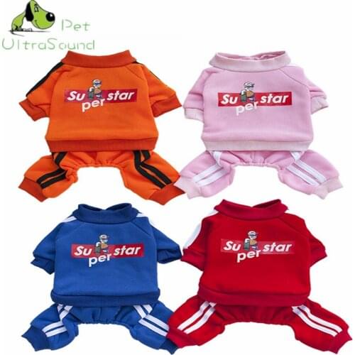 Winter Warm Pet Dog Clothes Four-legs Coat Hoodies Small Dog Sweaters Coats Cotton Puppy Clothing Outfit for Chihuahua S-2XL