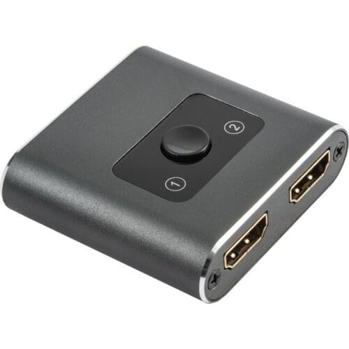 4K 60Hz HDMI Splitter 1x2 2x1 HDMI Switcher Two-way Switch Audio Video Converter for Macbook Laptop PC PS3 PS4 DVD To TV Monitor