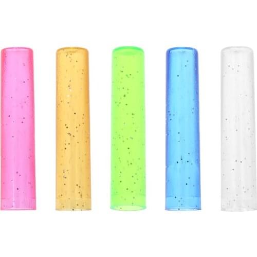 6Pcs Cute Pencil Cap Sleeve Cover Extender Plastic Protector School Supplies New D08A