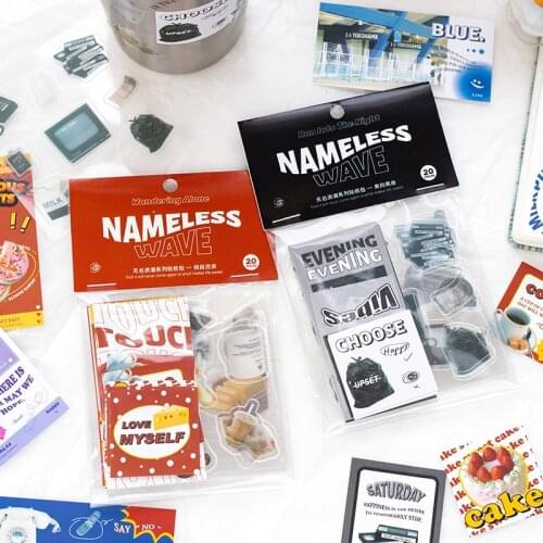 8packs/LOT nameless wave series stationery sticker Creative decoration DIY sticker