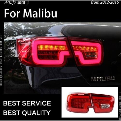 AKD Car Styling for Chevrolet Malibu Tail Lights 2012-2016 New Malibu LED Tail Lamp DRL Signal Brake Reverse auto Accessories