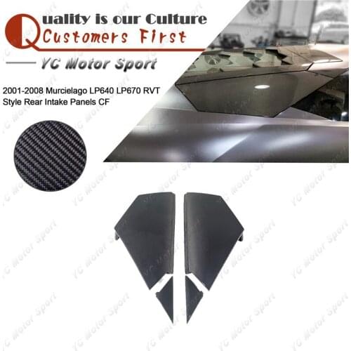 Car Accessories Carbon Fiber Intake Panels 4pcs Fit For 2001-2008 Murcielago LP640 LP670 RVT Style Rear Intake Panel