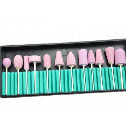BTYU !$455RT !!! 12pcs/Box Quality Sanding Stone Nail Bits Drills For Manicure Polish Nail Art Salon, free shipping