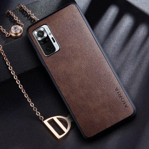 Phone Case for Xiaomi Redmi Note 10 Pro 10s coque Retro business PU leather Skin covers for Redmi Note 10 5G case funda capa