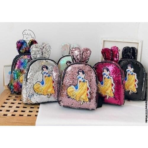 Disney Sofia Princess Sequins ChildrenS Backpack Cartoon Cute Travel Backpacks Kids School Bags For Teenage Girls Backpack