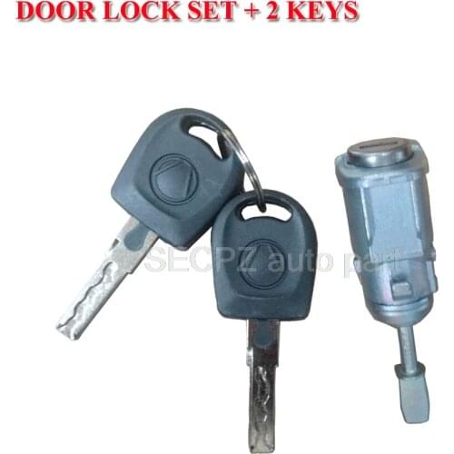 FOR VOLKSWAGEN GOLF IV BORA FOX POLO FRONT DOOR LOCK BARREL WITH 2 KEYS 1U0837168 1U0837167E 6Q4837167E