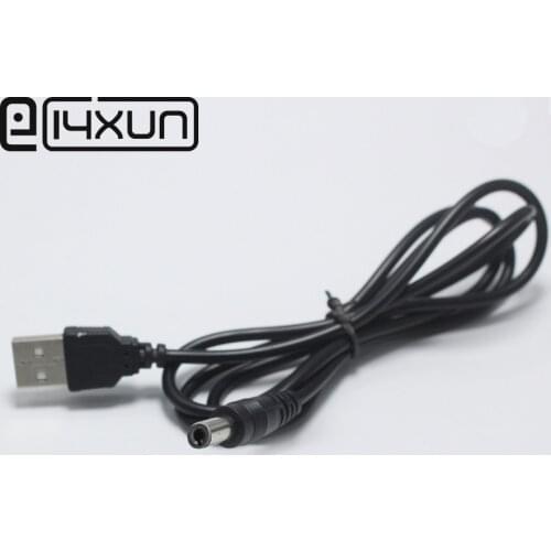 EClyxun 1pcs 5.5*2.5mm Male Plug to USB 2.0 Type A DC Power Plug Tablet Power Extension Cord Connector 1 metre Charging Cable