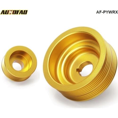 Performance Crank Pulley Golden Kit Fit For Subaru Impreza WRX 2.0L 2.5L EJ25 EJ2 AF-PYWRX