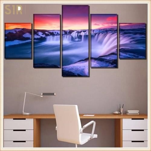 Beautiful Scenery HD Printed 5 Piece Canvas Art Scenery Painting Wall Pictures for Living Room Home Decor Anime Poster Wall Art