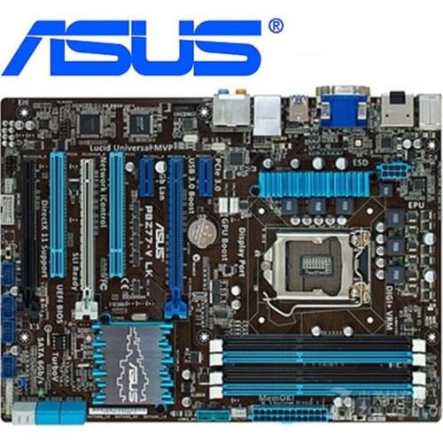 ASUS P8Z77-V LK Motherboards LGA 1155 DDR3 32GB For Intel Z77 P8Z77-V LK Desktop Mainboard Systemboard SATA II PCI-E X16 Used