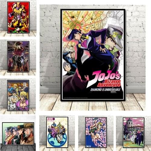 HD Prints JoJos Bizarre Adventure Canvas Painting Modular Anime Poster Wall Art Home Decor Bedroom Character Pictures No Frame