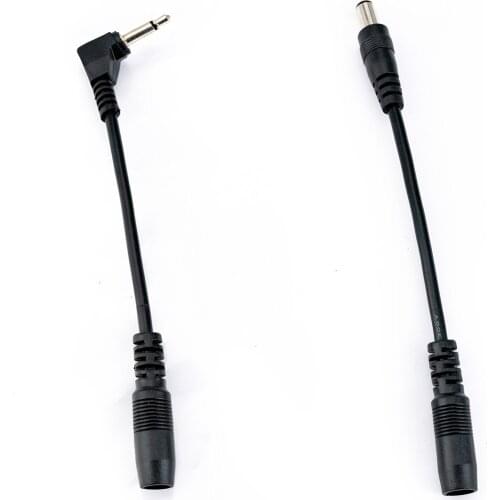 Musiclily Pro Reverse Polarity Converter Cables Straight & Elbow Set for Guitar Effect Pedals