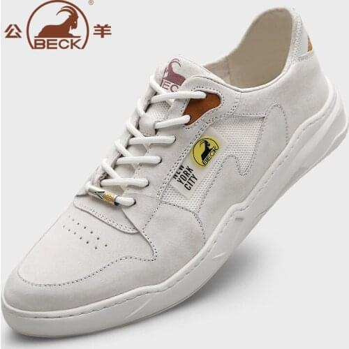 Beck 2020 summer and autumn mens skateboard shoes fashion design casual wild genuine leather sports running shoes for men