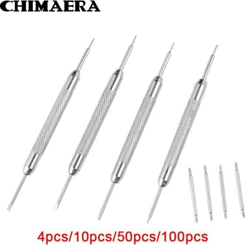 CHIMAERA Wholesale 4pcs 10pcs 50pcs 100pcs Watch Tool Repair Watch Strap Spring Set Watch Repair Strap Removal Tool