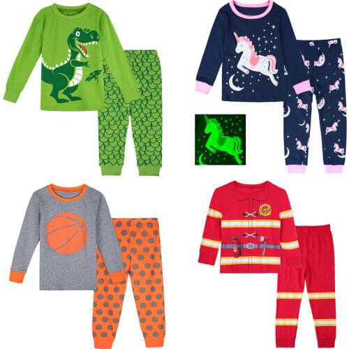 Boys Pajamas Pyjama Kids Halloween Christmas Pajama Sets Toddler Sleepwear Children Pirate Nightwear Long Sleeve Winter Pjs