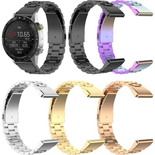 22MM Stainless Steel Watchband for Garmin MARQ/Forerunner945,935/fenix 5 5plus/quatix 5 5 Sapphire Wrist Band Smartwatch Strap