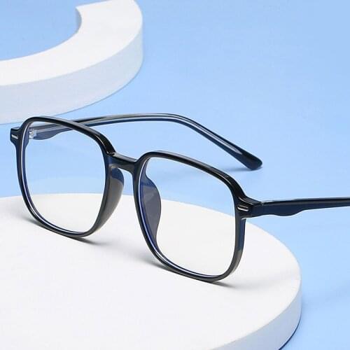 Retro Square Full Rim TR90 Frame Glasses For Man and Woman Anti-Blue Light Optical Spectacles