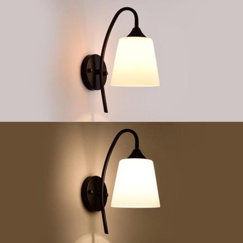 Modern Wall Lamp Glass Wall Sconce Fixtures for passage corridor Bathroom Bedroom bedside lamp Wall lighting AC85-265V
