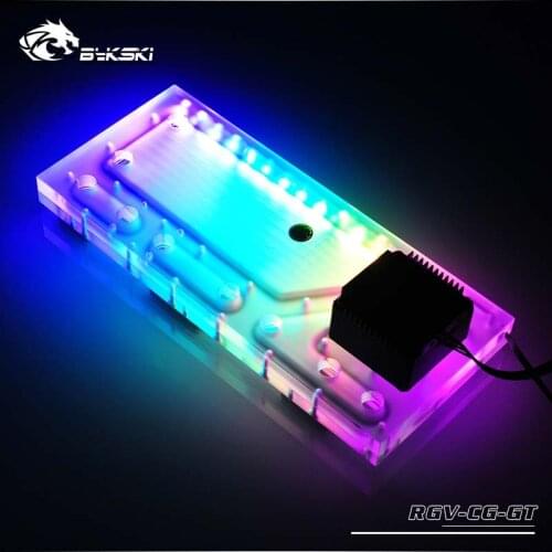 Bykski PC water cooling waterway plate channel integrated board for COUGAR Gemini T Case,RBW(5V)/RGB(12V) RGV-CG-GT