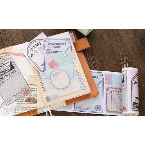 10cm Vintage Note handbook decoration washi Tape DIY Stationery sticker planner Diary scrapbooking masking tape Escolar