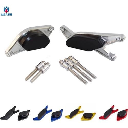 Waase For Suzuki GSX-S1000F GSX-S1000 GSXS 1000 1000F 2015 2016 2017 2018 Left & Right Engine Crash Pads Frame Sliders Protector