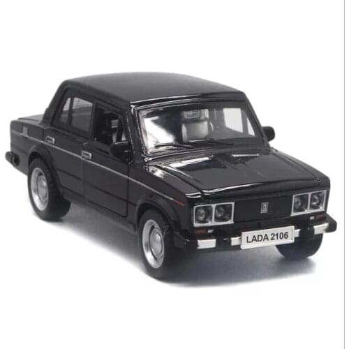 1：32 Russian fugurada car lada alloy model sound light return door model car toy alloy car childrens birthday gift