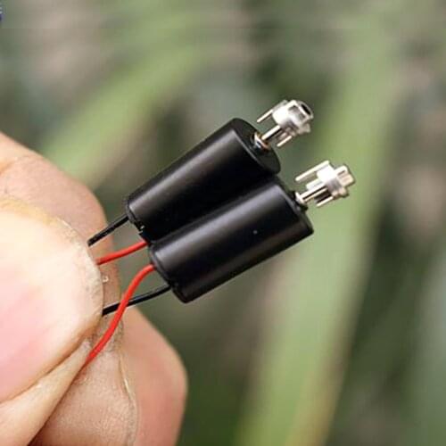 Micro Mini Black 612 Coreless Motor DC 12V 45000RPM High-speed NdFeB Strong Magnet DIY RC Drone Quadcopter Hobby Model 6mm*12mm